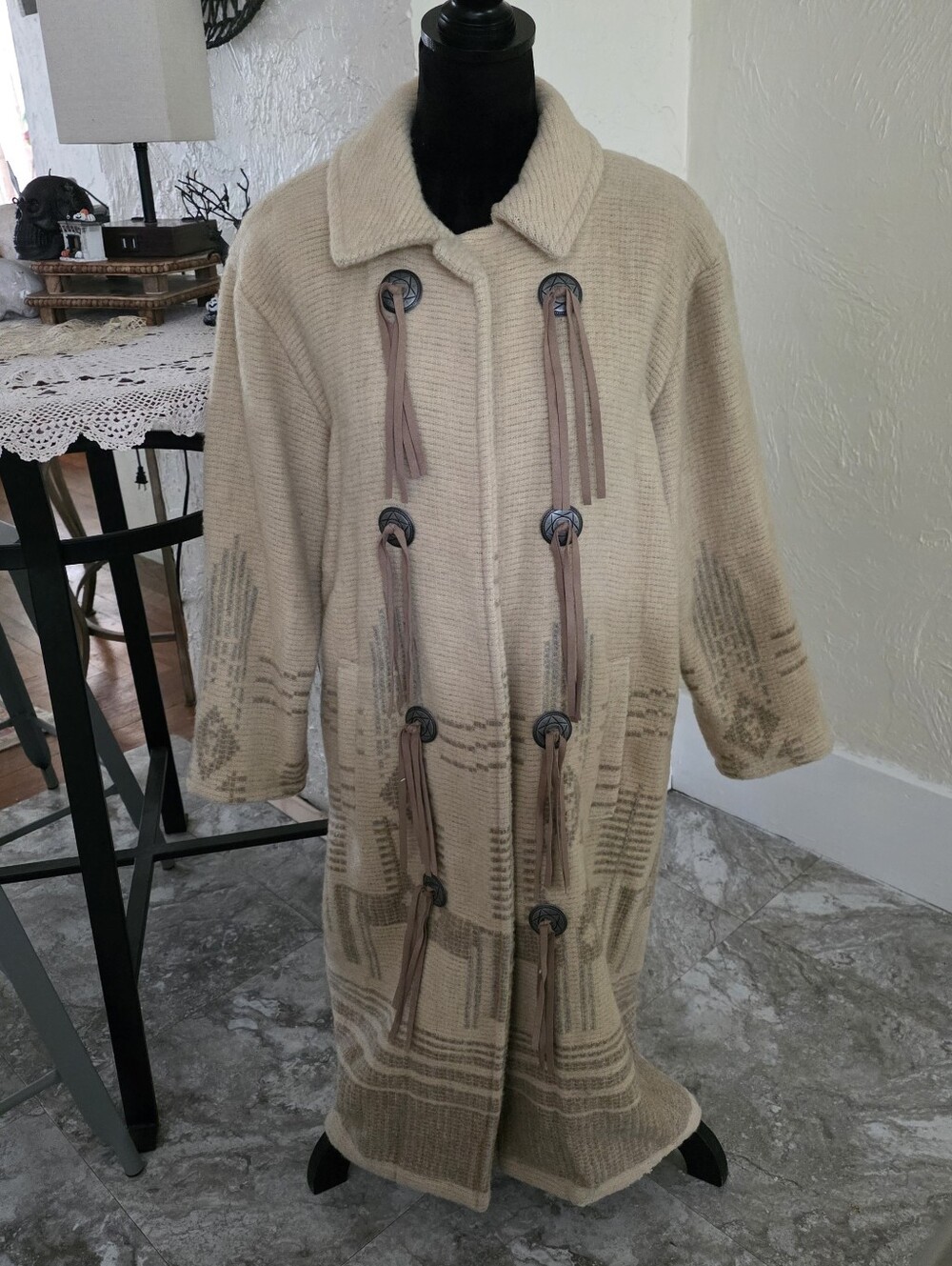 Woolrich Southwestern Wool Blanket Coat - Picture 3 of 16